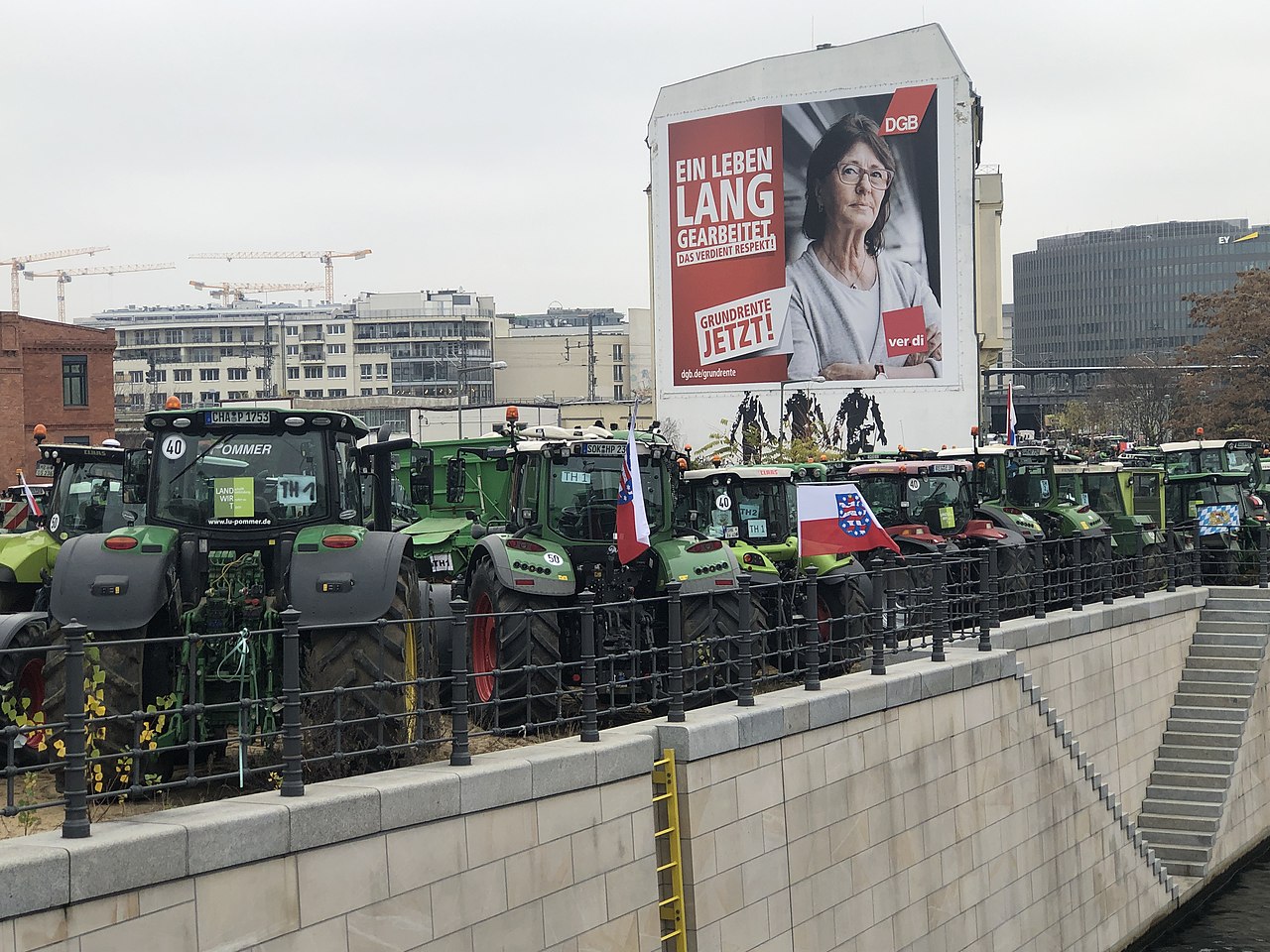 Протест фермеров в Германии