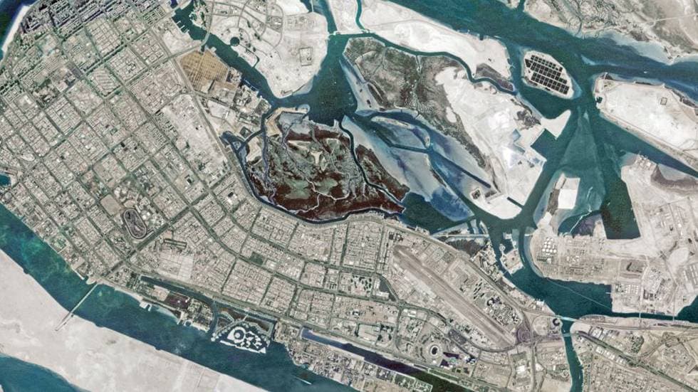 Спутниковый снимок Абу-Даби