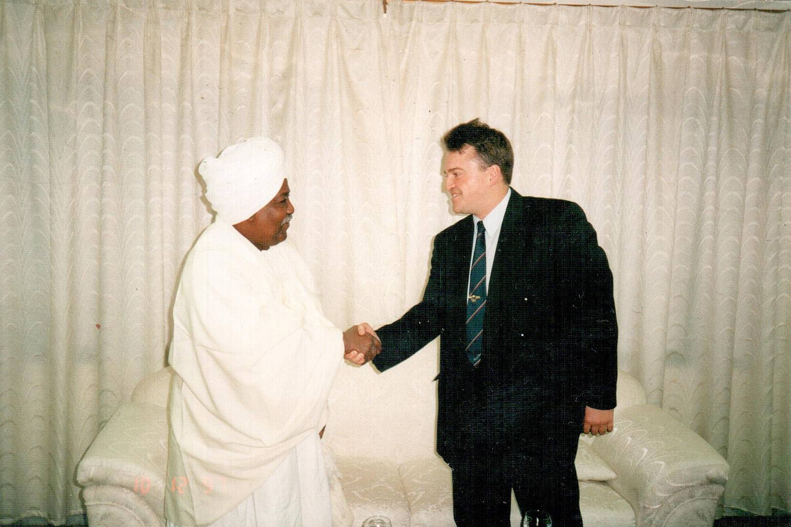 Рабочая встреча с послом Судана. Декабрь 1999 года, Ливия