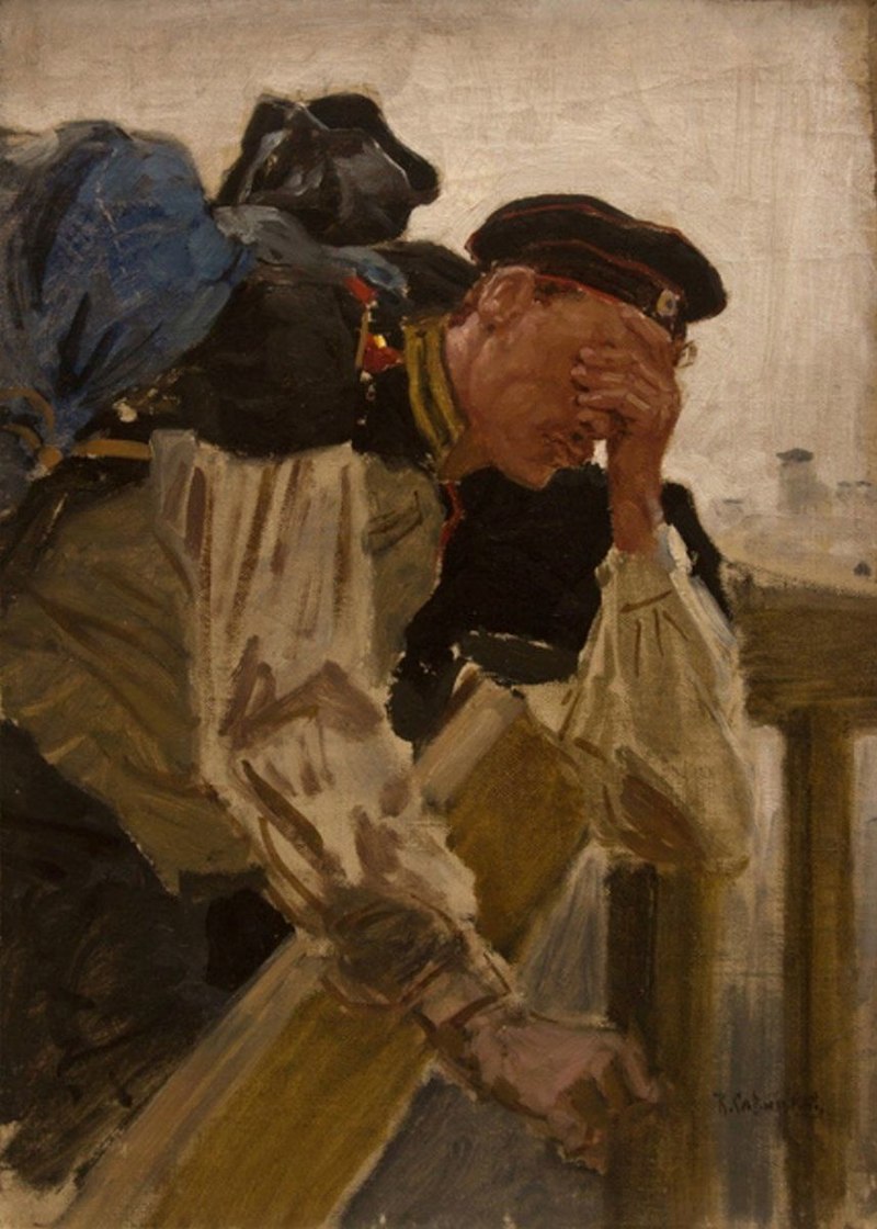 Константин Савицкий. Плачущий солдат. 1880-е
