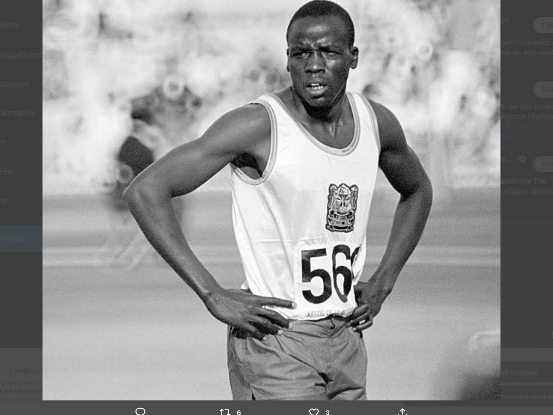 Первый олимпийский призер Кении Уилсон Чума Кипругут