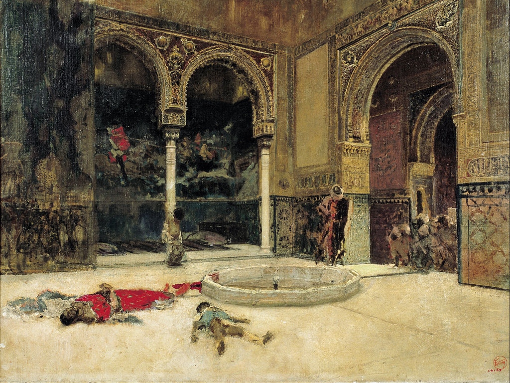 Мариано Фортуни-и-Марсаль. Убийство Абенсерагов (Конец рода Абенсерагов, фрагмент). 1870