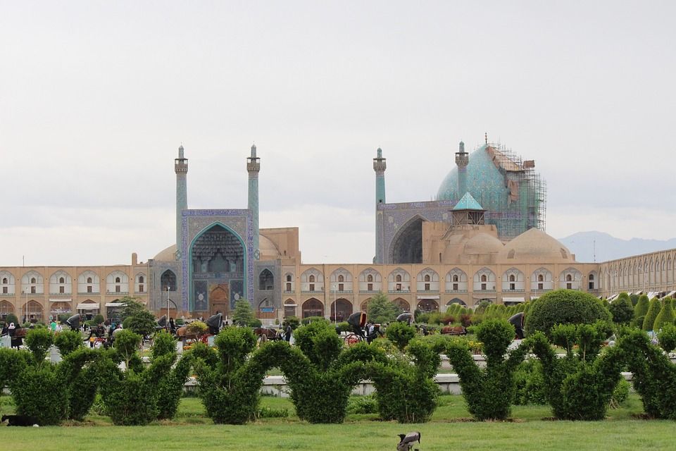 исфахан, иран, мечеть