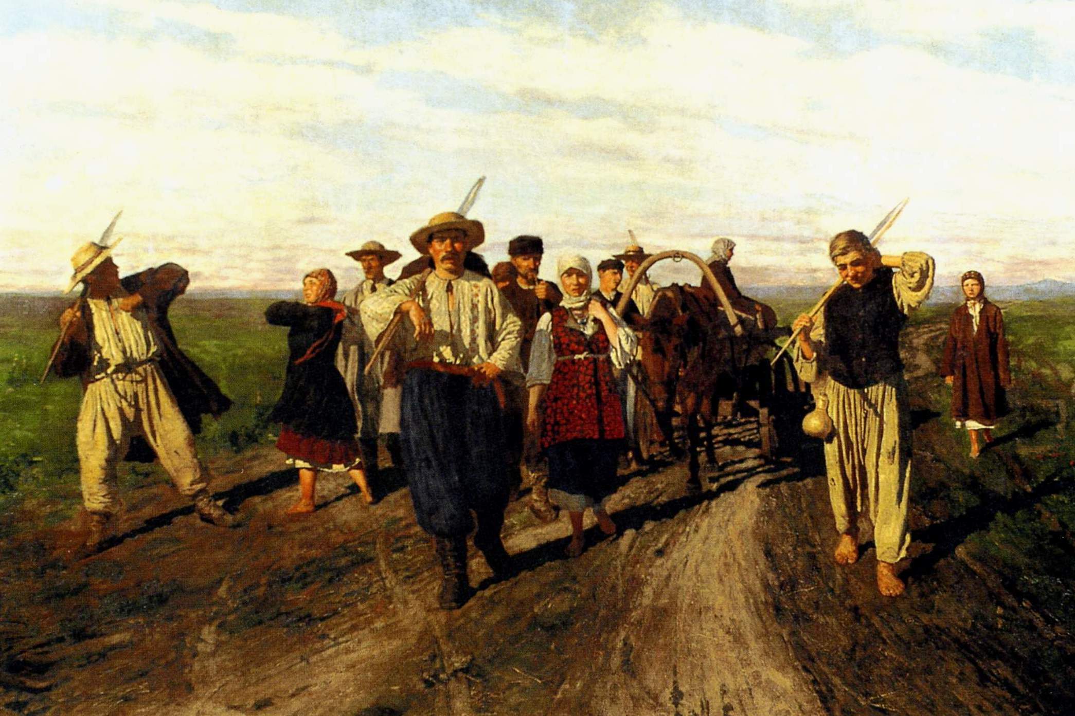 Николай Кузнецов. На заработки. 1882
