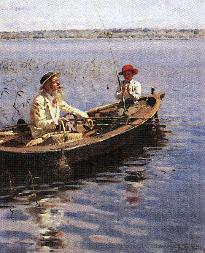 В. Маковский. Рыбак. Финляндия. 1899 год.