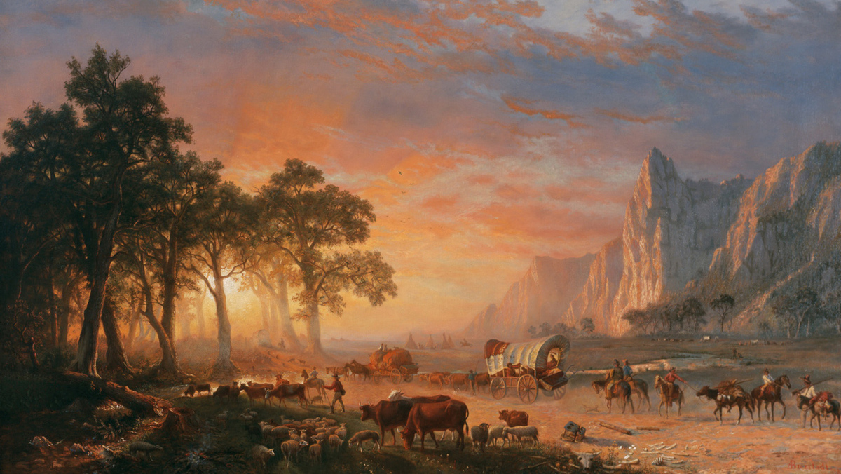 Альберт Бирштадт. Эмигранты, пересекающие равнину. 1869