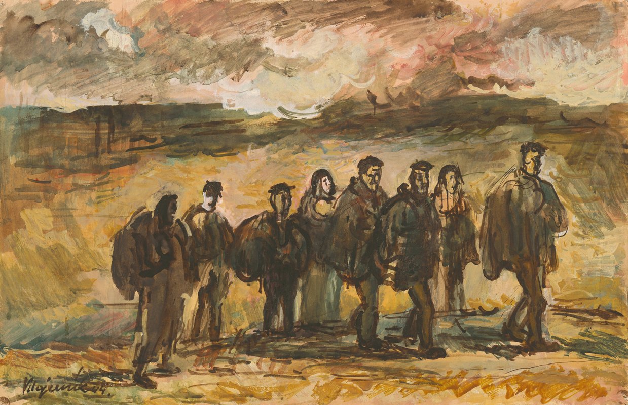 Киприан Майерник. Беженцы. 1944