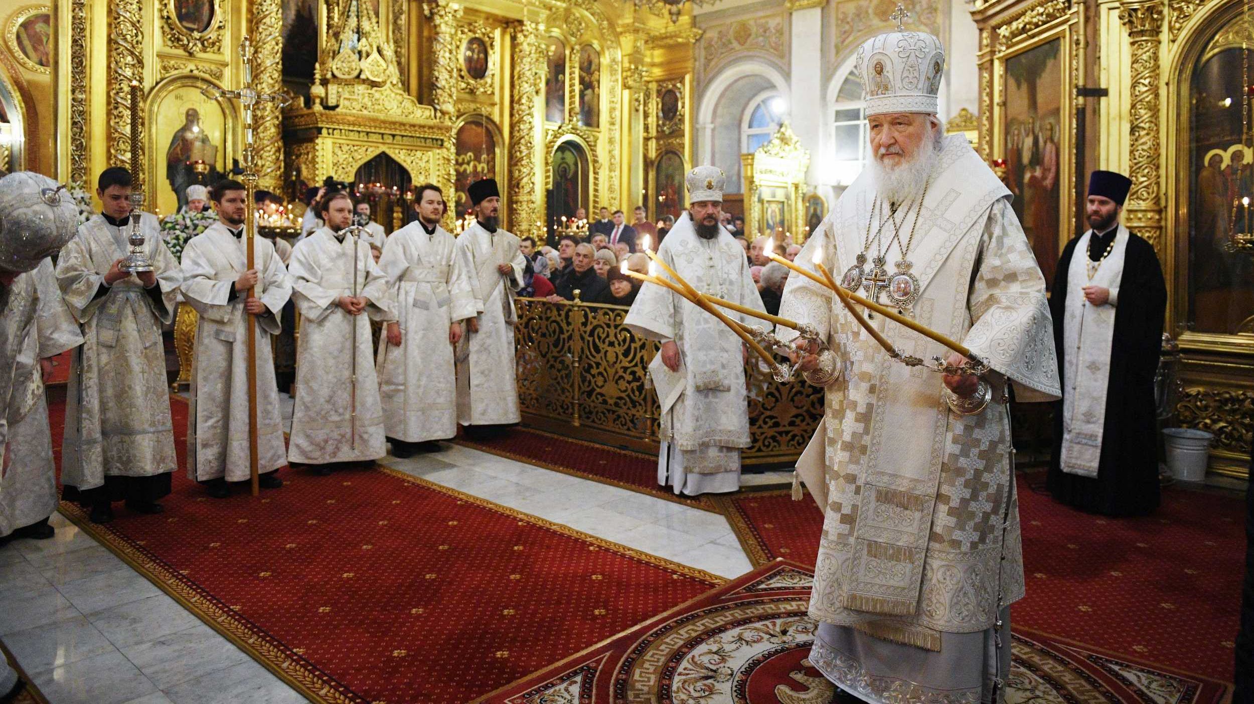 Патриарх Кирилл. Патриаршее служение в праздник Крещения Господня