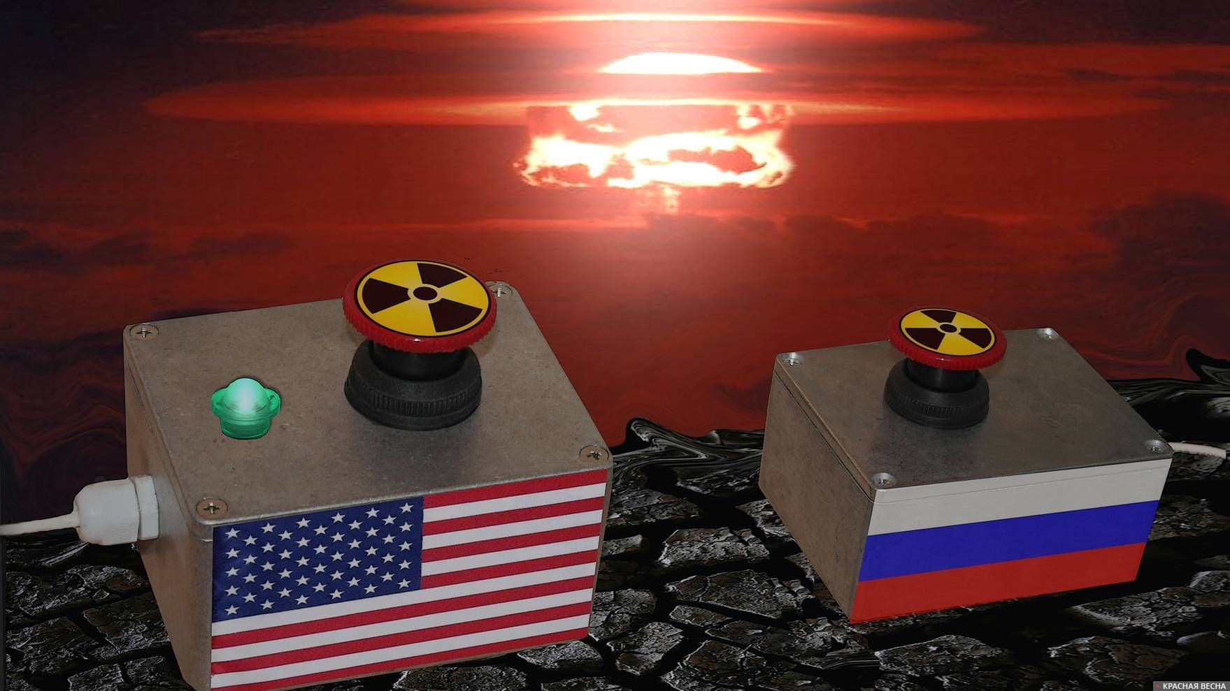 Атомная война. Ядерная кнопка США. Россия. РФ