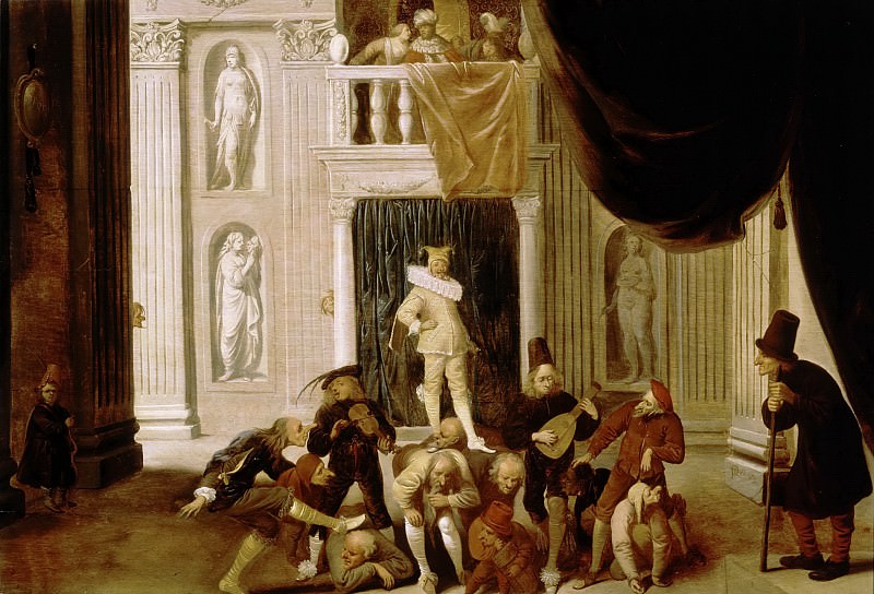 Питер Янс Кваст. Триумф глупости. Брут в роли шута и царь Тарквиний. 1643