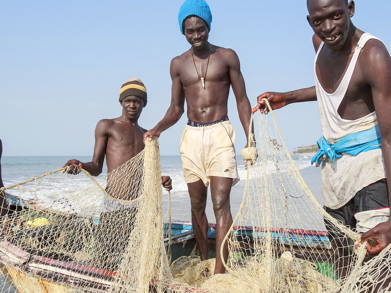 Гамбийские рыбаки