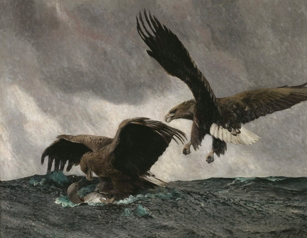 Бруно Лильефорс. Охота орланов. 1897