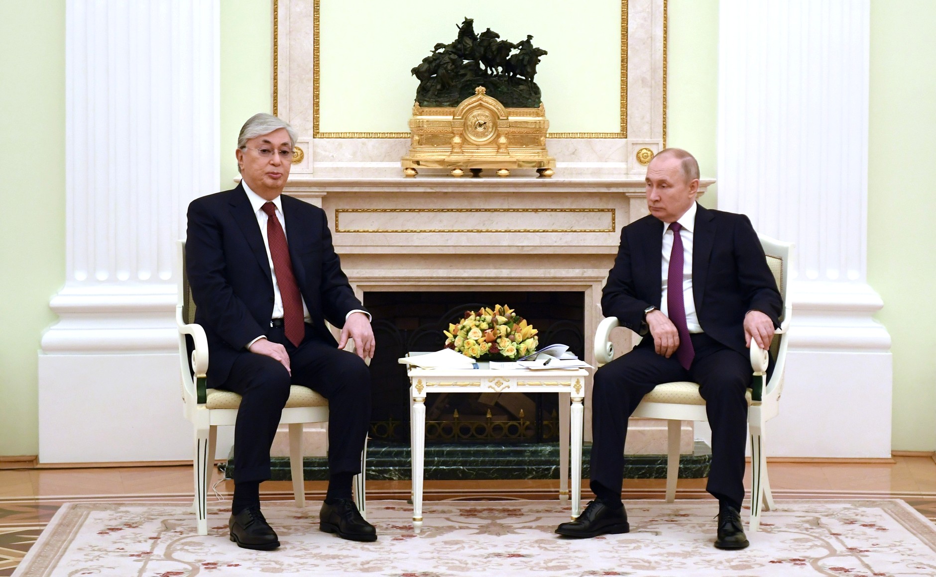 Встреча Владимира Путина с Президентом Республики Казахстан Касым-Жомартом Токаевым.