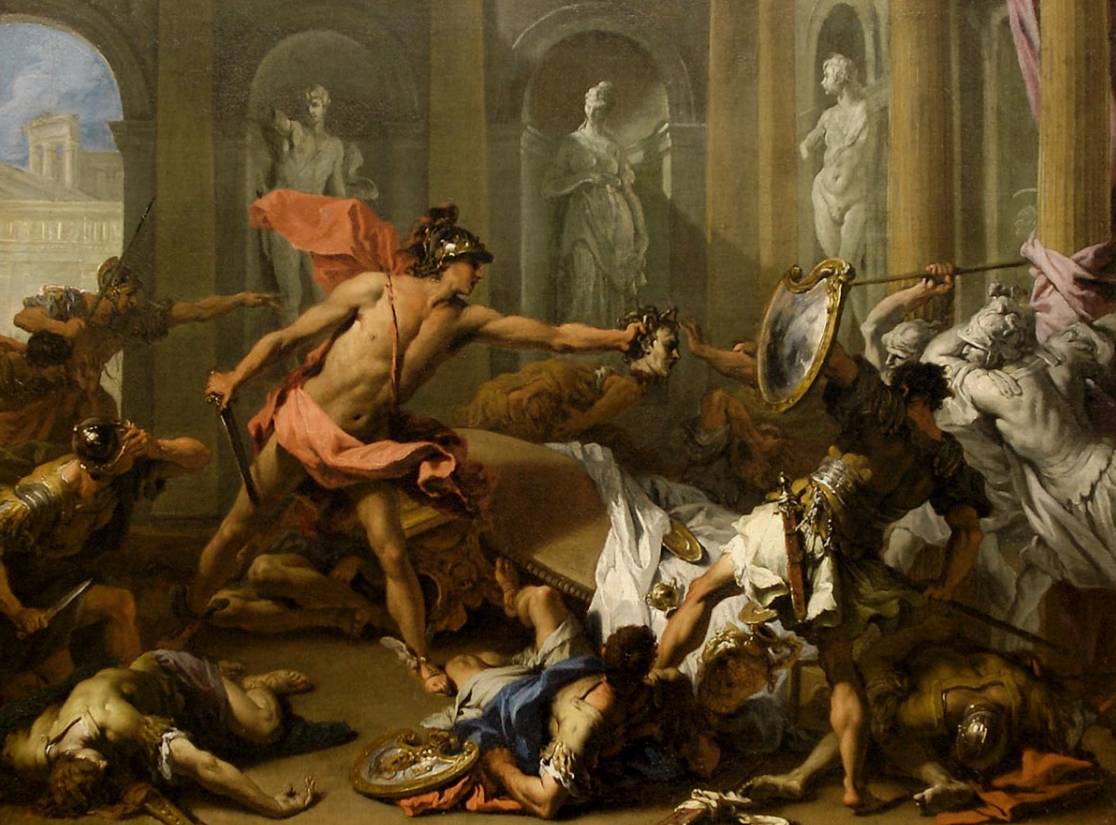 Себастьяно Риччи. Персей обращает Финея в камень. 1705-1710