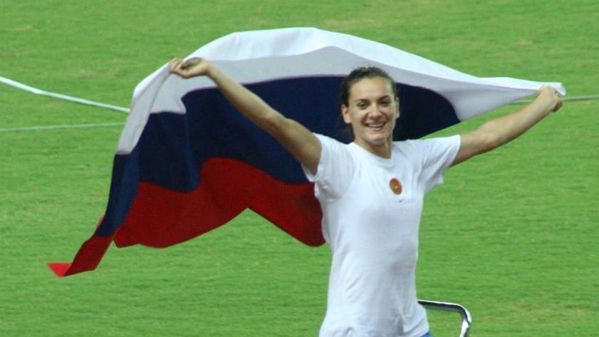 Елена Исинбаева. 2007 г.