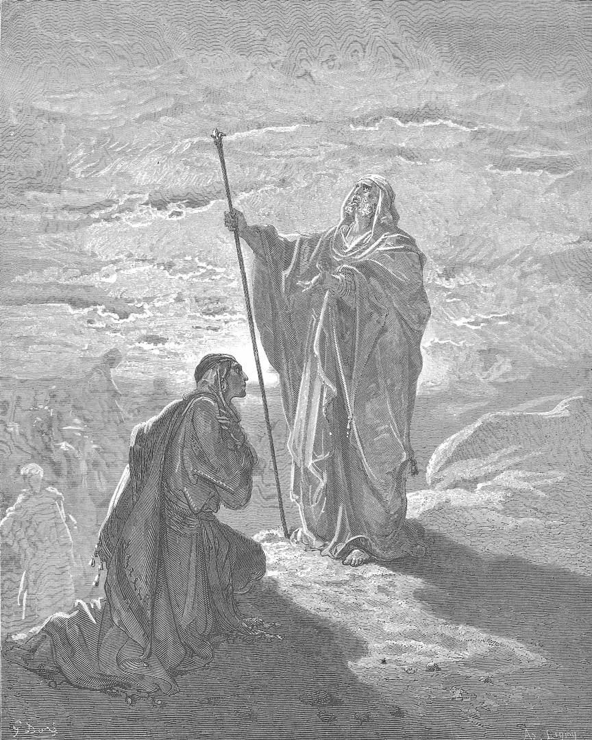 Гюстав Доре. Самуил благословляет Саула. 1866