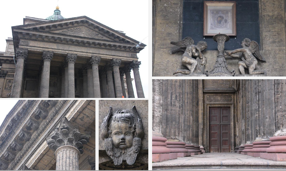 Планы реставрации памятников СПб на 2020 год. Южный фасад Казанского собора. Слайд из презентации председателя КГИОП СПб Сергея Макарова. 22.01.2020