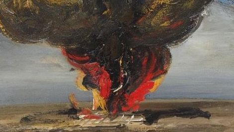 Давид Сикейрос. Взрыв в городе (фрагмент). 1935