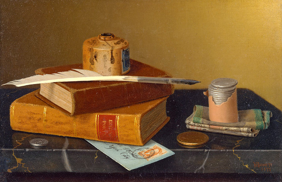 Уильям Харнетт. Стол банкира. 1877