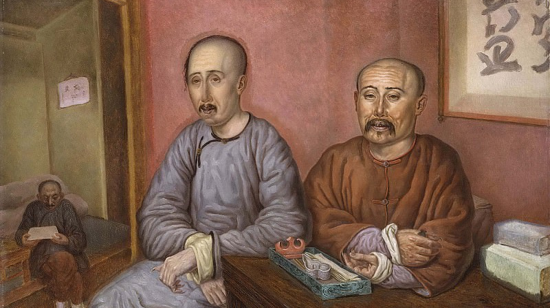 Карл Питер Мазер. Китайские торговцы (фрагмент)