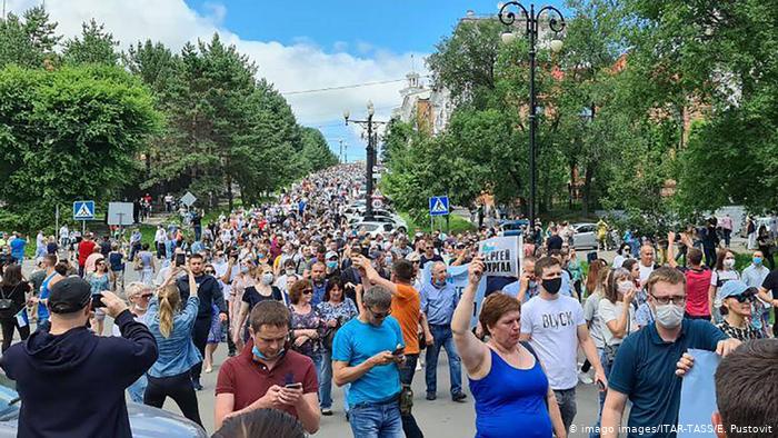 Протесты в Хабаровске