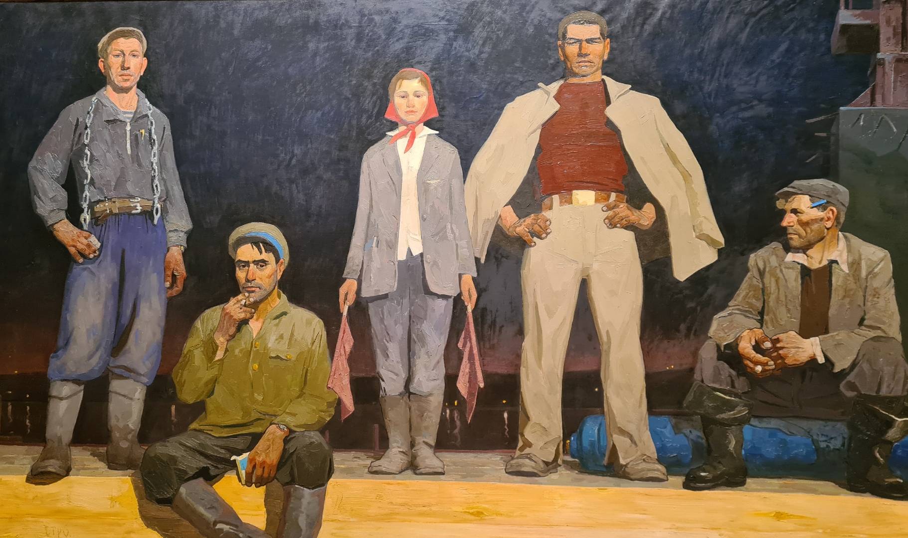 Виктор Попков. Строители Братска. 1960