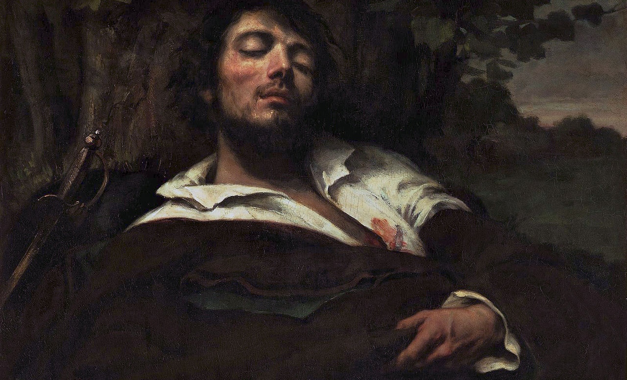 Гюстав Курбе. Раненый (фрагмент). 1844-1854