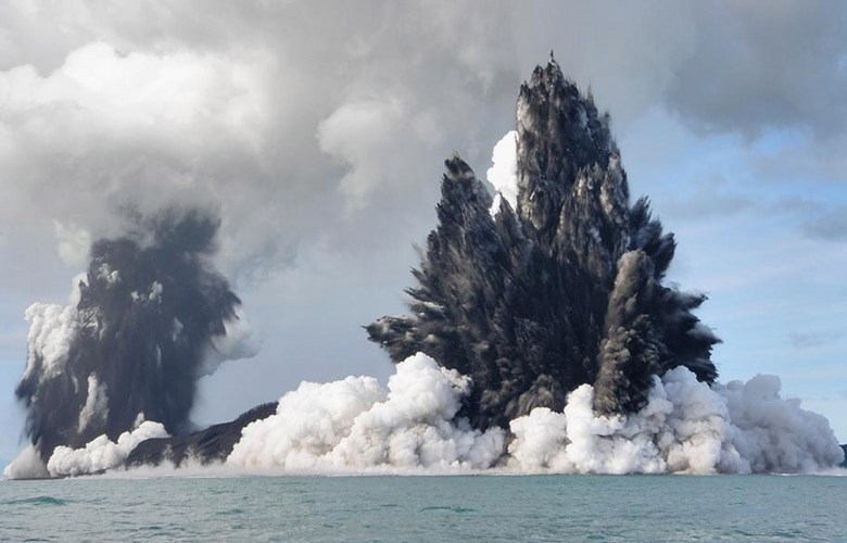 Извержение подводного вулкана в архипелаге Тонга 17 марта 2009 года 