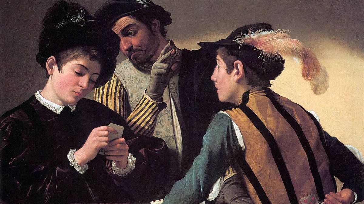 Микеланджело Меризи да Каравааджо. Шулеры. 1596