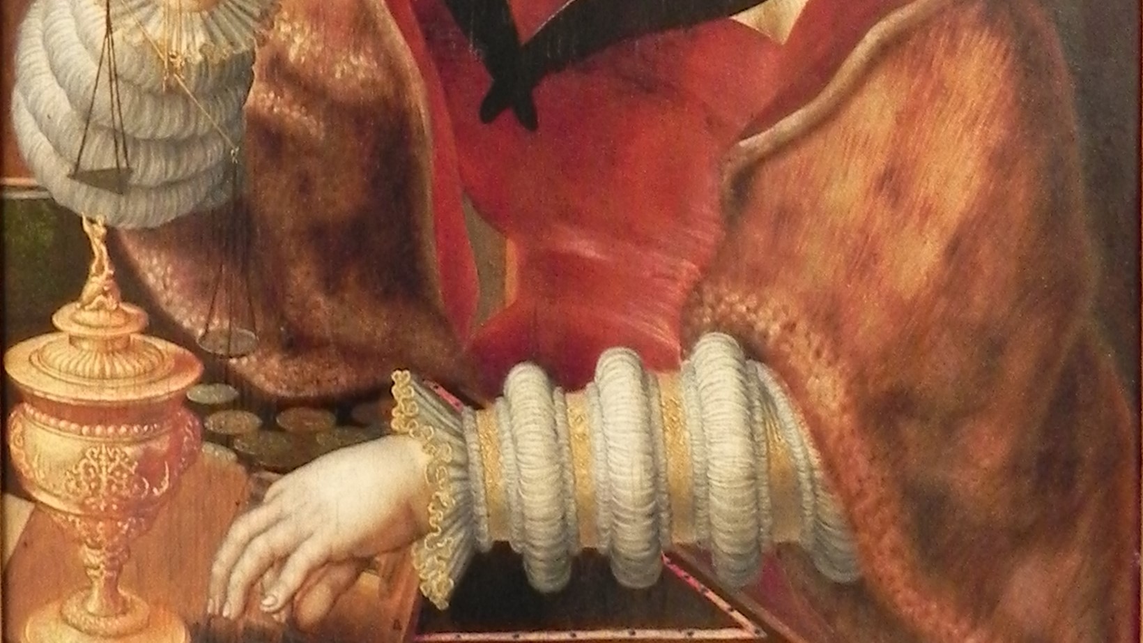 Ян Сандерс ван Хемессен. Женщина, взвешивающая монеты. Около 1530