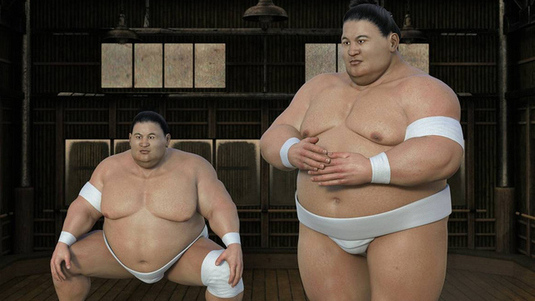 Спортсмены-сумоисты
