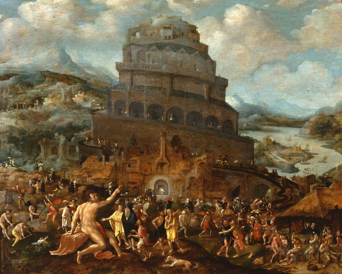 Ян Ван Скорель. Вавилонская башня. 1550
