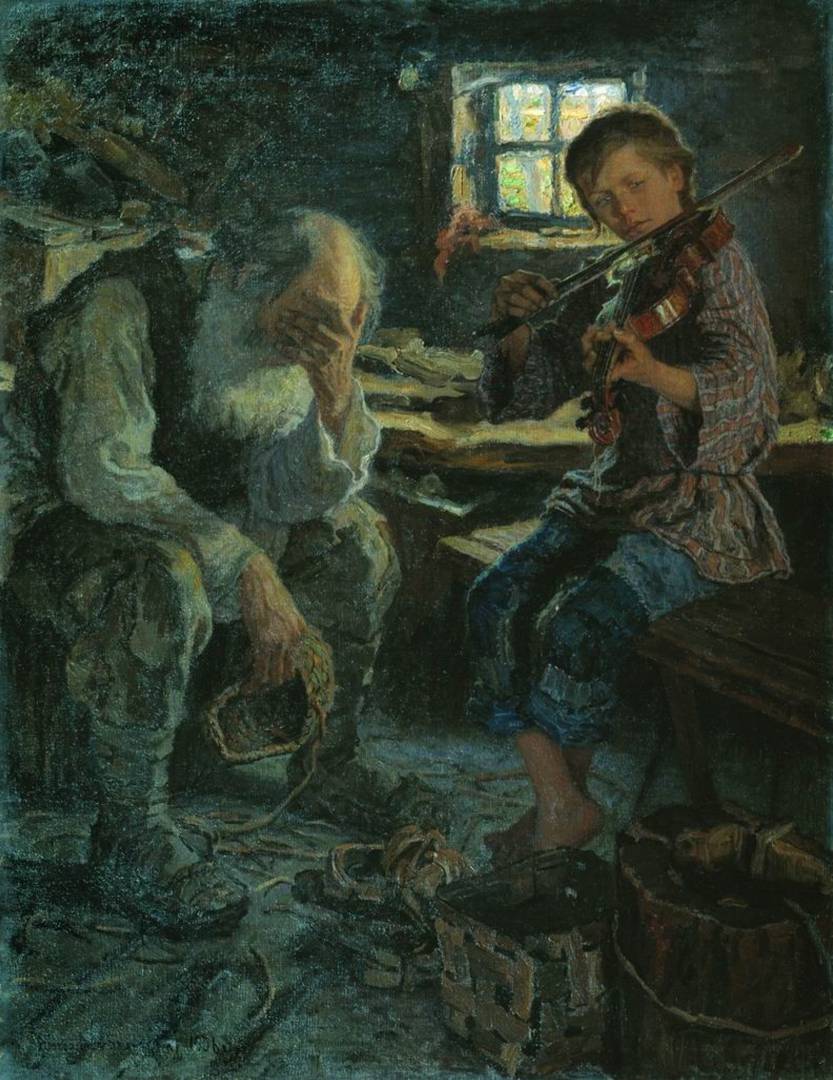 Николай Богданов-Бельский. Талант и поклонник. 1906