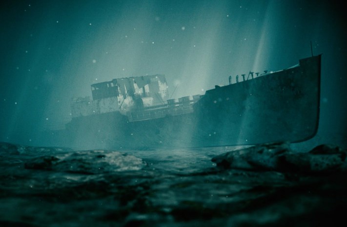 Затонувший танкер Т-12 на дне Финского залива