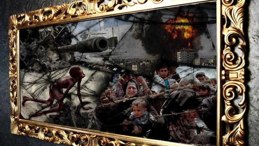 Зеркало, война, беженцы, нищета