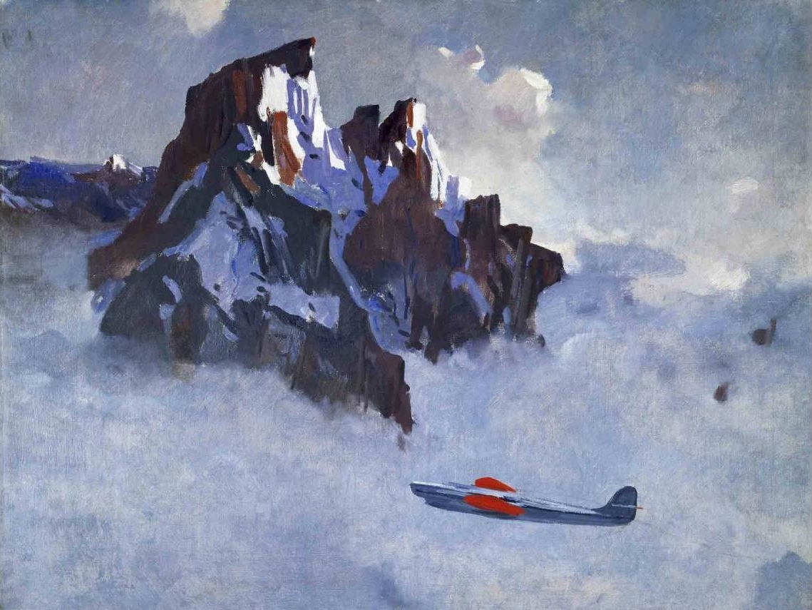 Александр Дейнеко. В воздухе (фрагмент). 1932
