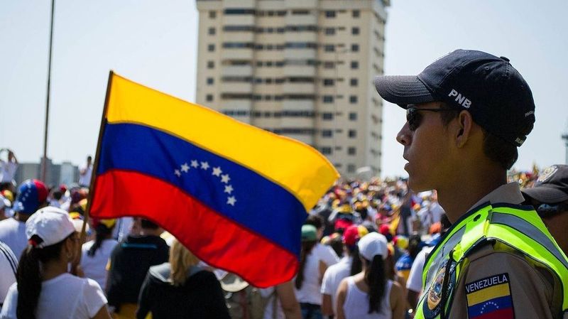 Манифестации в Венесуэле.