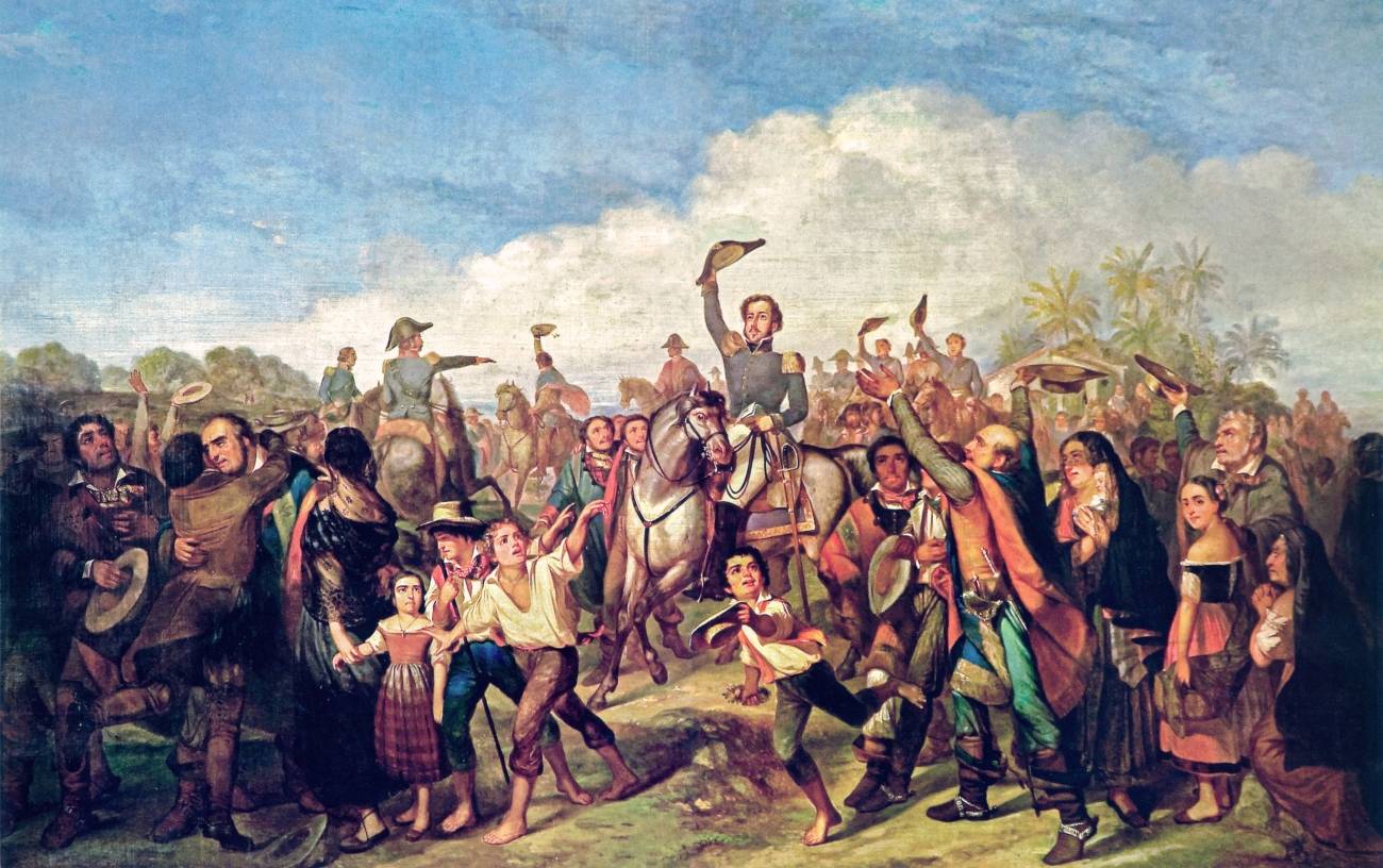 Франсуа Моро. Педру I провозглашает независимость от Португалии. 7 сентября 1822. 1844