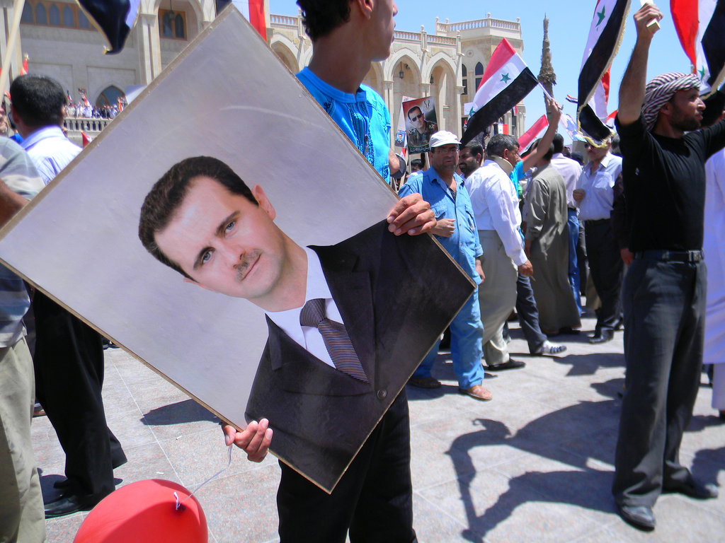 Митинг в поддержку Башара Асада [(cc) Beshr Abdulhadi]