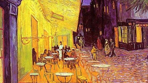 Винсент Ван Гог. Ночная терраса кафе (фрагмент). 1888 год.