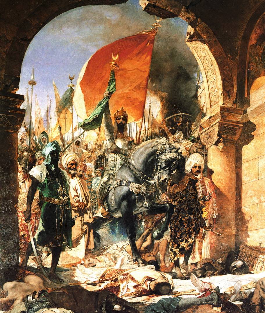 Жана-Жозефа Бенжамен-Констана. Вступление Мехмеда II в Константинополь (фрагмент). 1876