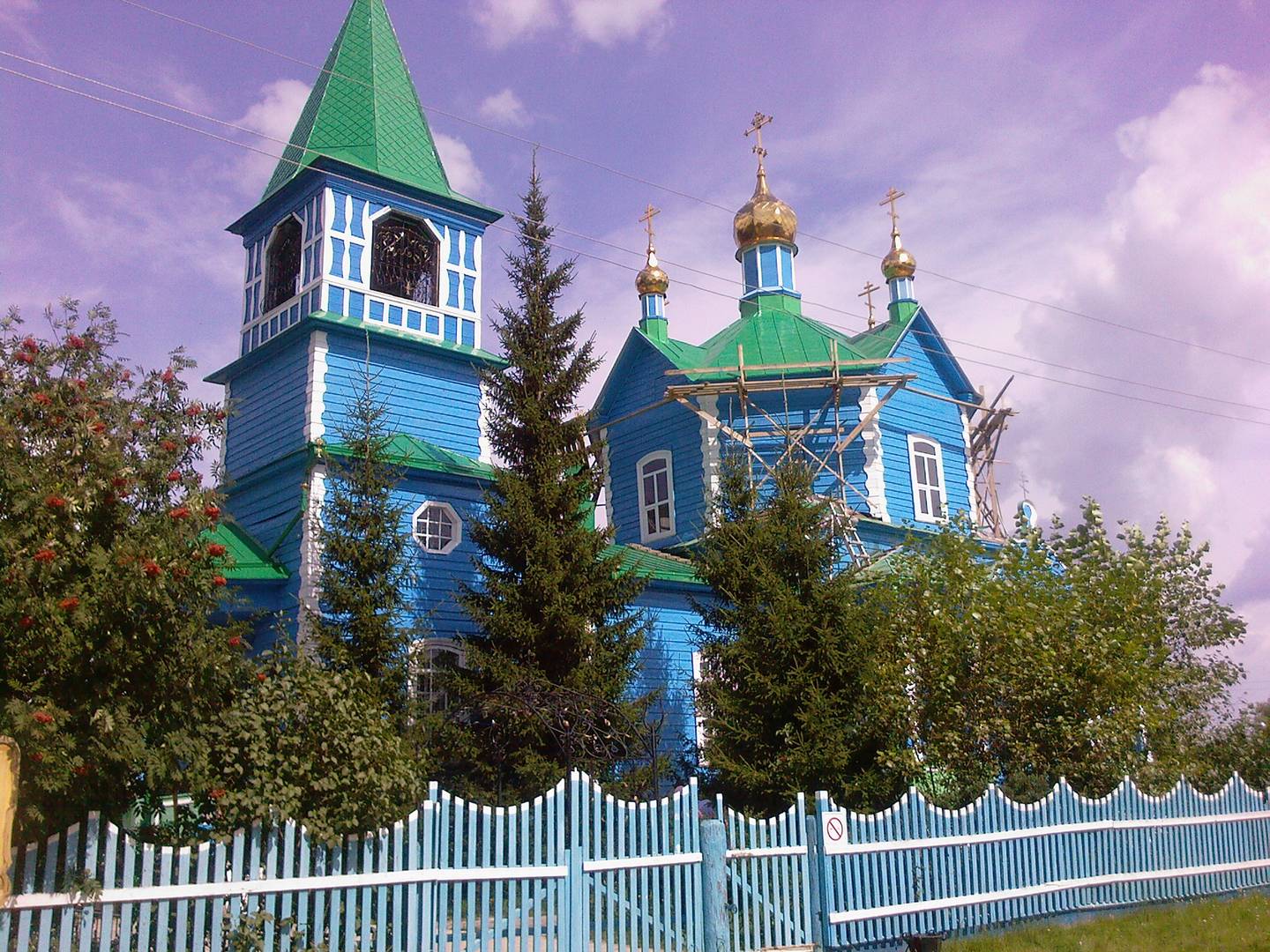 Храма Казанской иконы Божией Матери в Чимеевском мужском монастыре в 2009 году