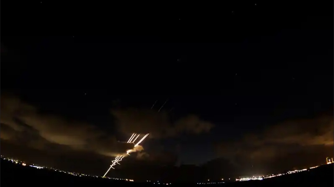 Ракеты выпущенные из сектора Газа в сторону Израиля