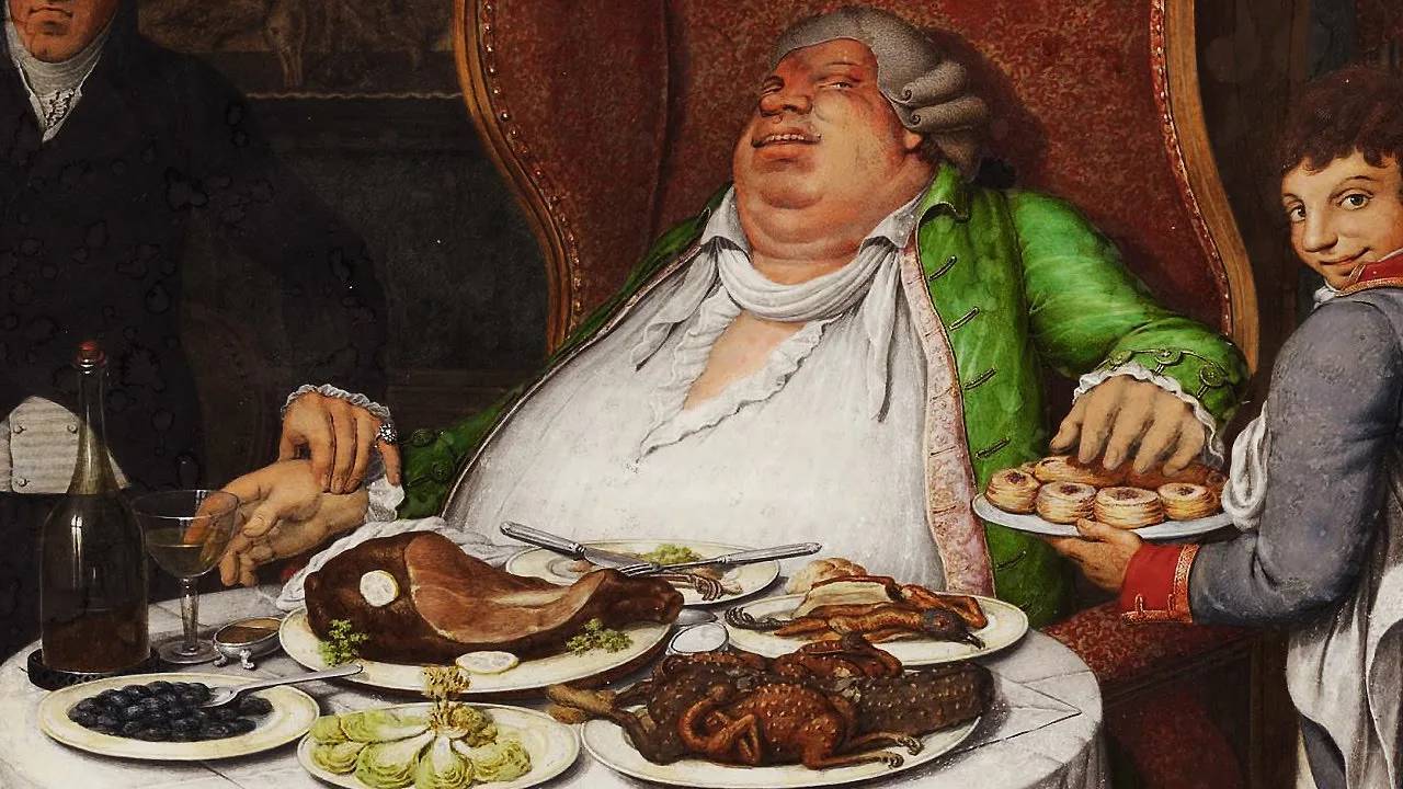 Георг Эмануэль Опиц. Обжорство (фрагмент). 1804