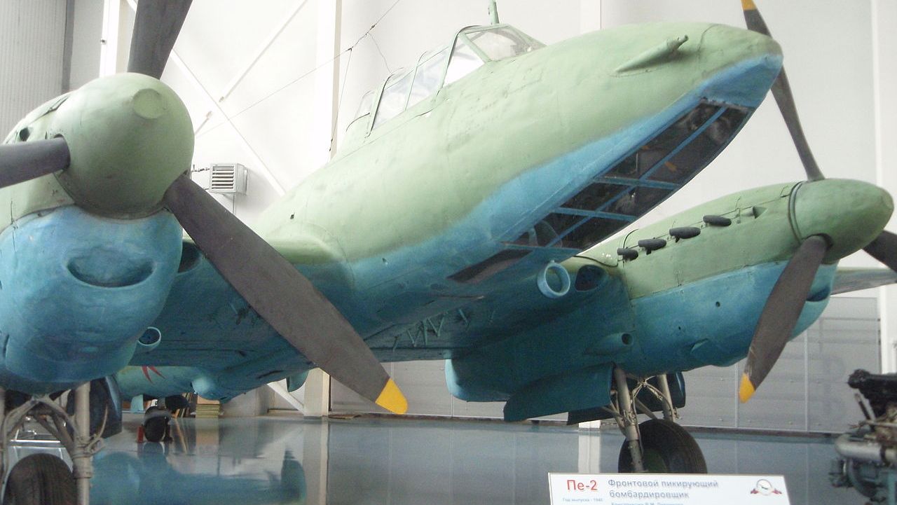 Пе-2 в Центральном музее Военно-воздушных сил РФ, Монино