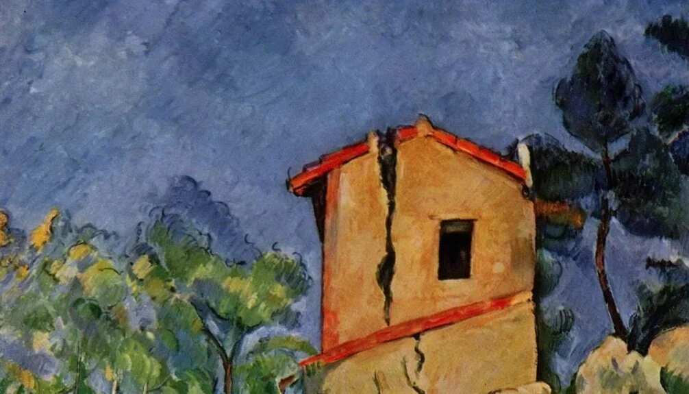 Поль Сезанн. Дом с треснувшими стенами (фрагмент). 1894