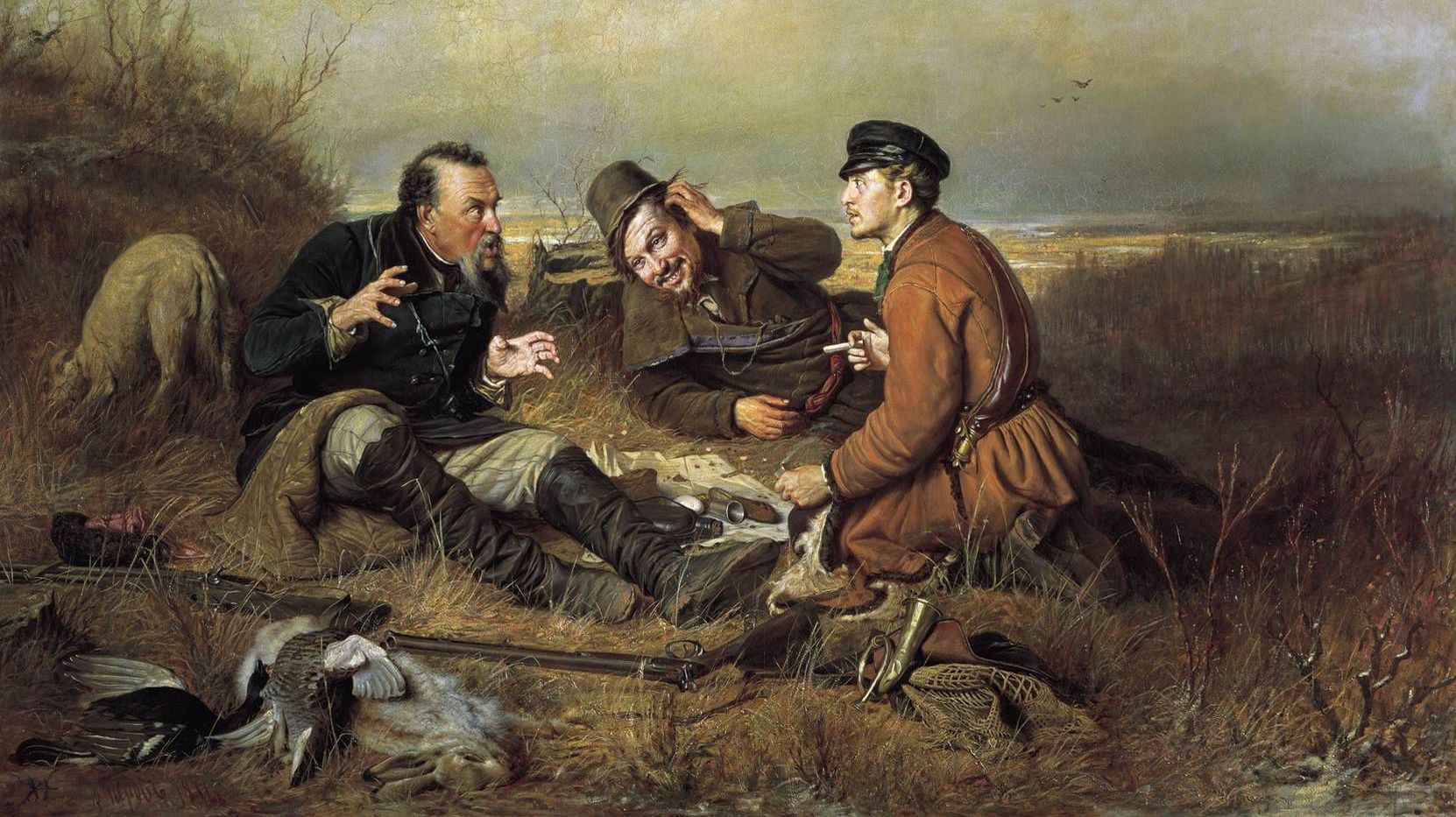Перов Василий. Охотники на привале. 1871 