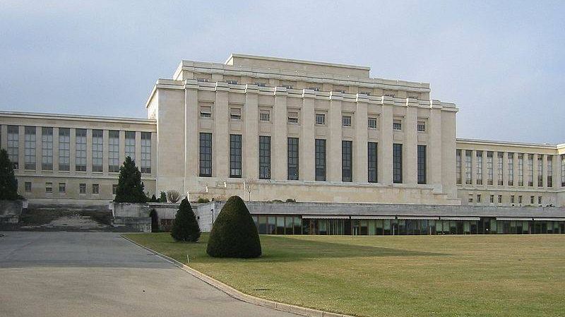 Дворец Наций в котором находится штаб- квартира ООН, Женева