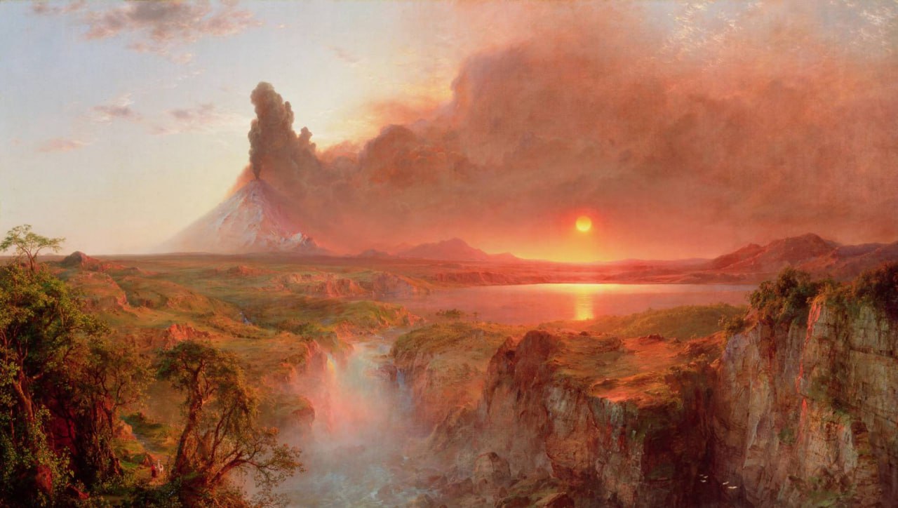 Извержение вулкана Котопахи в Эквадоре, Фрдрек Эдвин Черч (1826-1900)