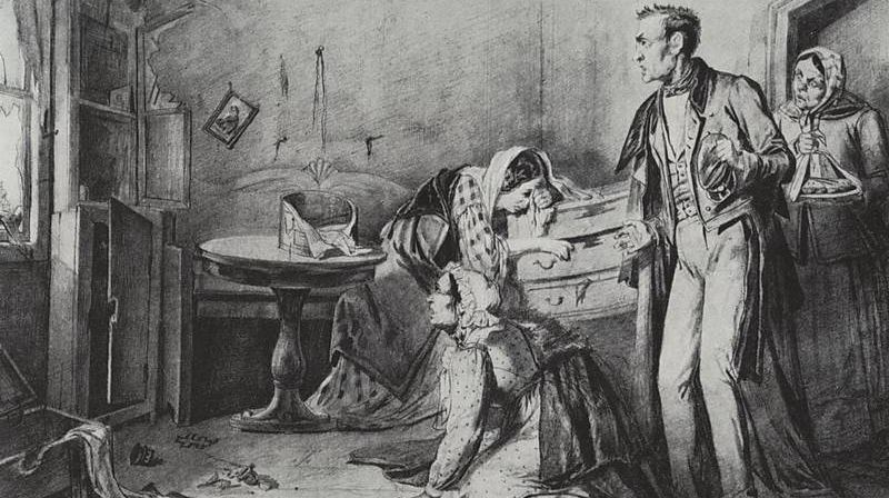 Василий Перов. Кража со взломом в пасхальную ночь (фрагмент). 1861 